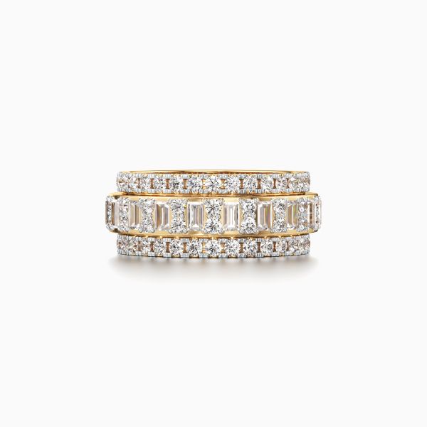Linear Love Diamond Ring